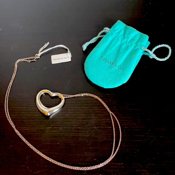 Tiffany Open Heart Necklace - Picture 1 of 4
